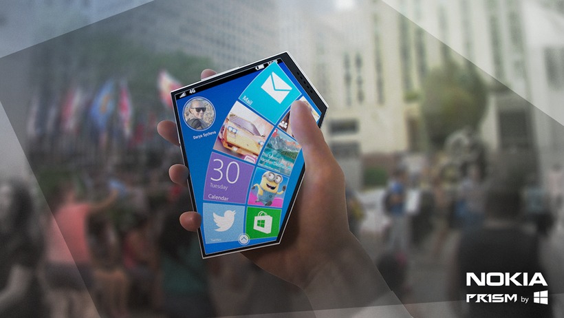 Концепт угловатого смартфона Nokia Prism