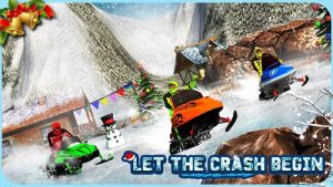 обзор игры Snowmobile Crash Derby 3D
