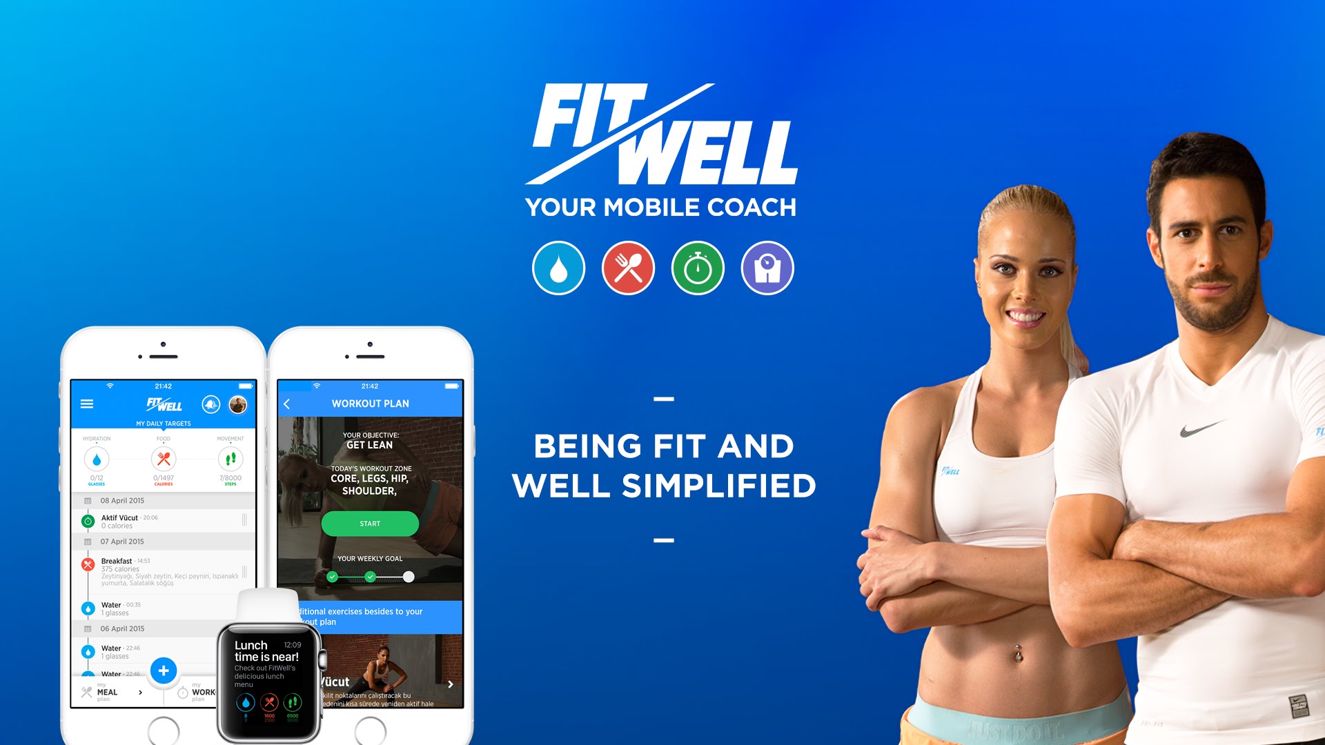 FitWell Personal Fitness Coach — Инновационное приложение для занятия спортом и контроля веса.