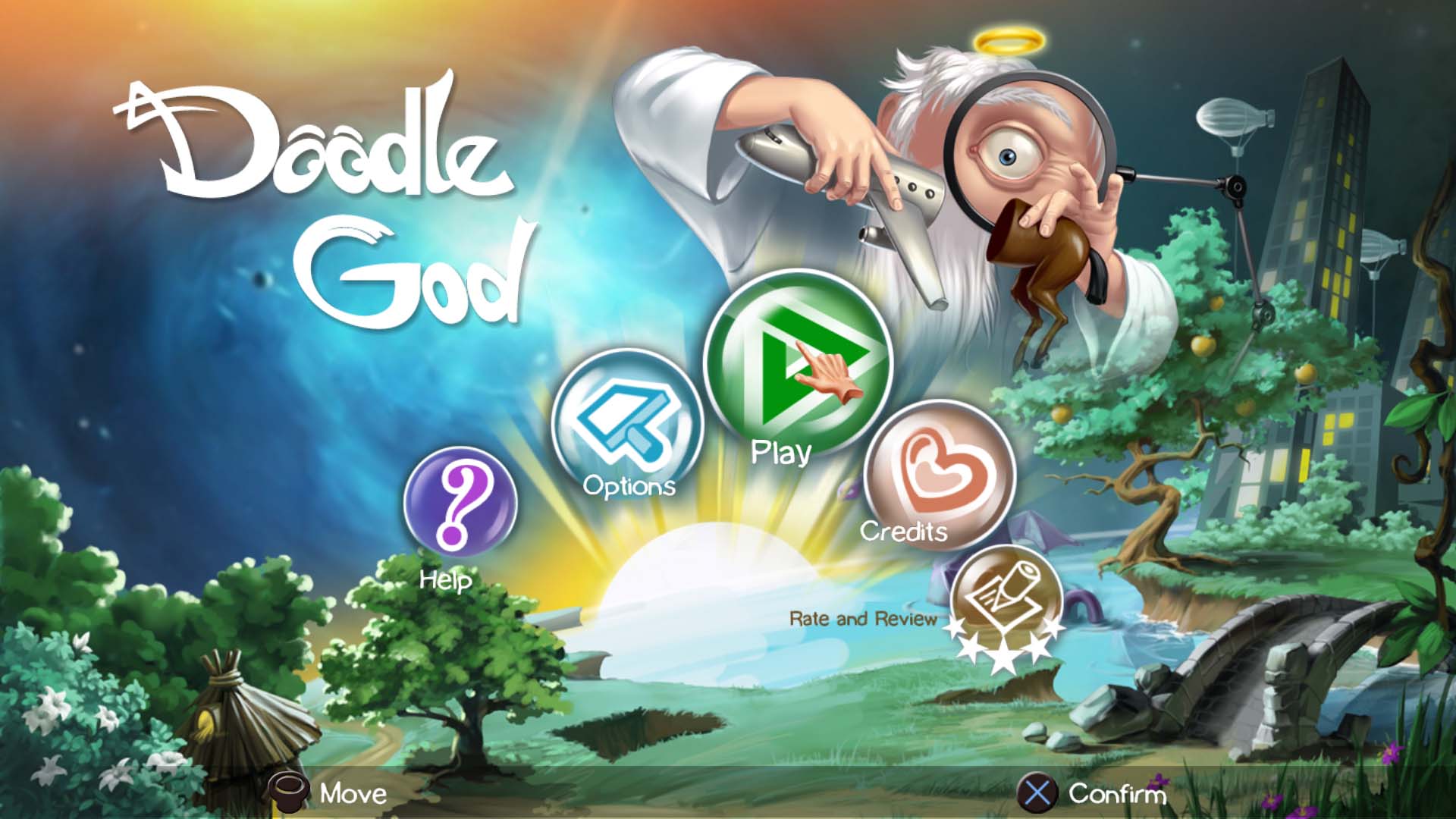 Doodle God — Захватывающая головоломка с весёлым сюжетом и яркой мультяшной графикой.