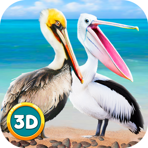 Pelican Bird Simulator 3D -Накормите голодных пеликанов в мире дикой природы.