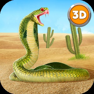 King Cobra Snake Simulator 3D - Исследуйте мир дикой природы управляя королевской коброй.