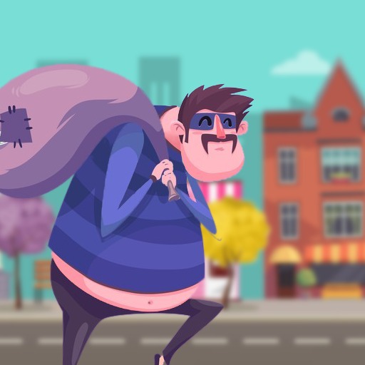 Thief adventure - Помогите неудачному воришки банка скрыться от преследования полиции.