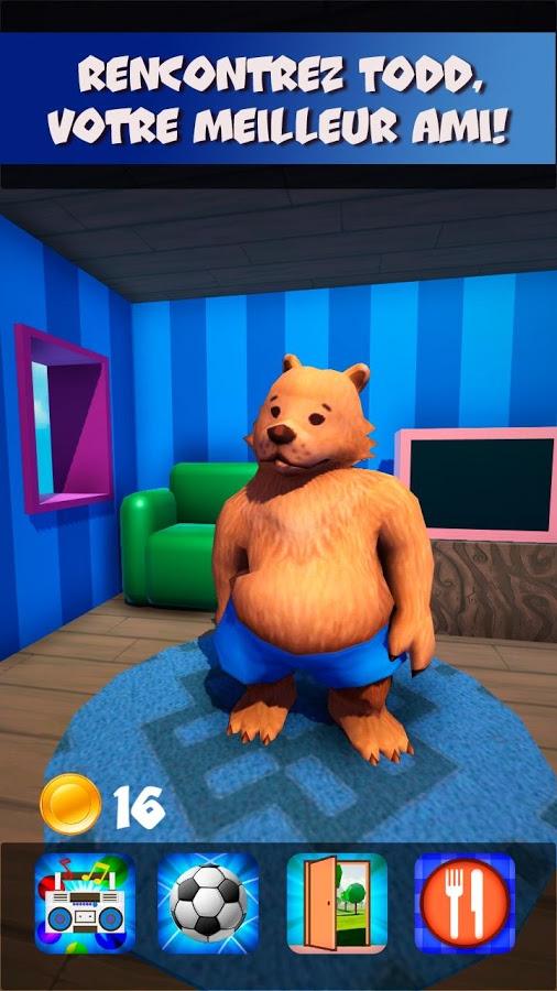 My Talking Bear Todd — Virtual Pet Game  — Забавный мишка будет вашим лучшим другом, поиграйте с ним.