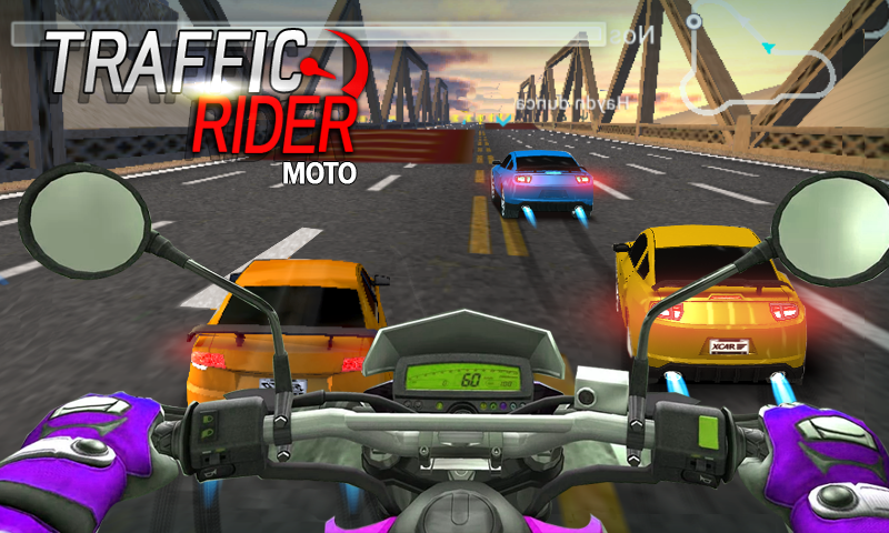 Moto Rider In Traffic — Гоняйте на мощном мотоцикле и лавируйте в потоке транспорта.