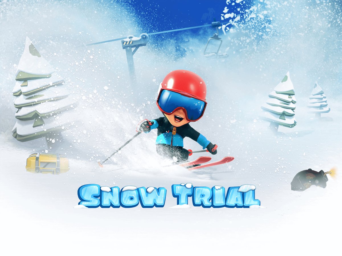 Snow Trial — Зимний симулятор горнолыжного спорта с трехмерной графикой.