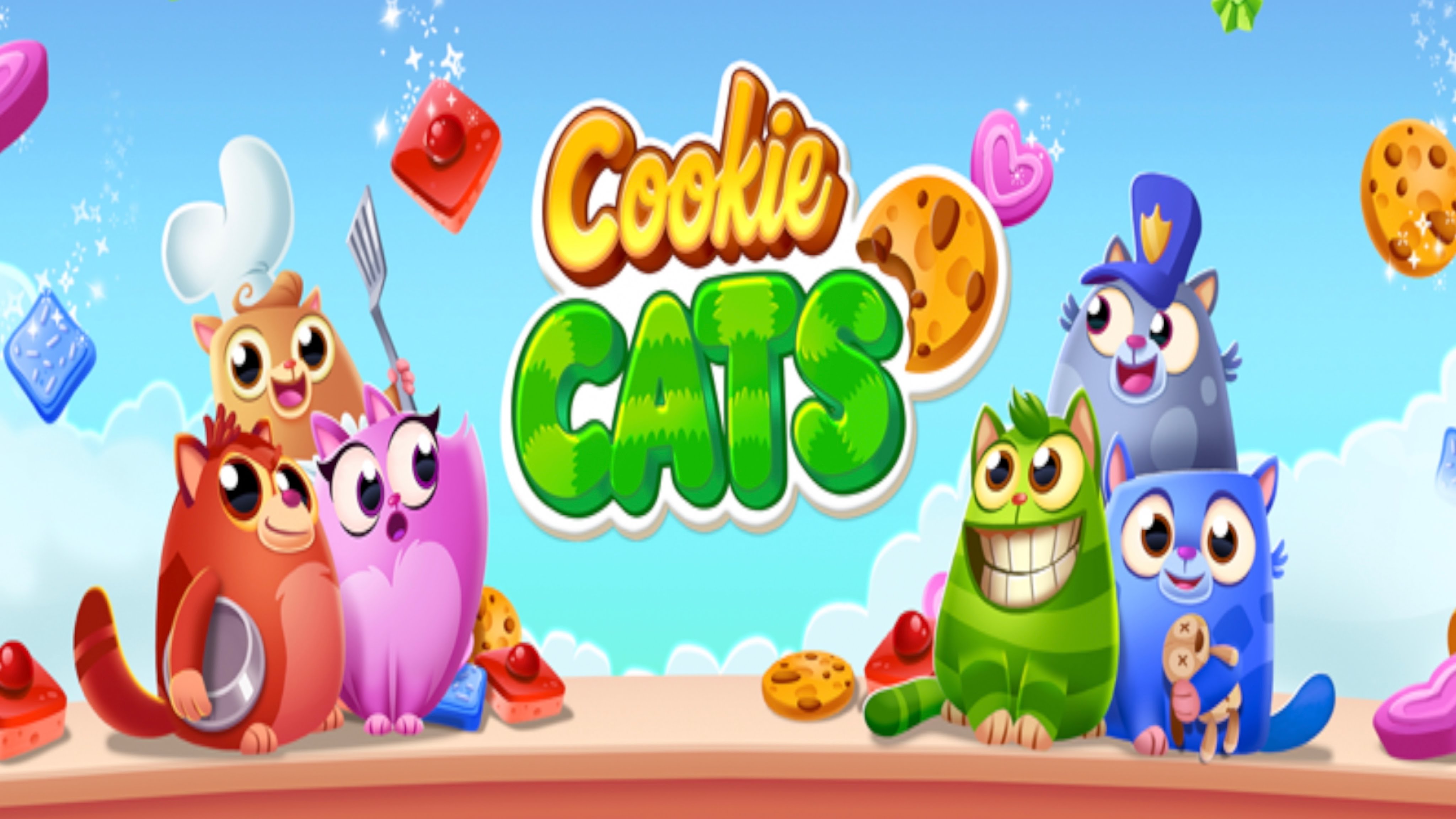 Cookie Cats Blast — Кто украл печенько!? Помогите котятам отыскать вкусняшки.