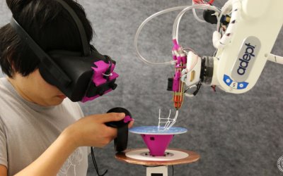 3D-печать в AR с использованием роботизированного помощника.