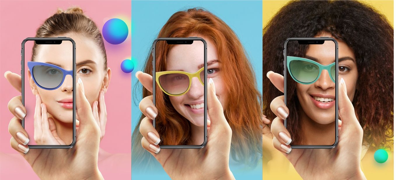 AR примерка очков и косметики в Instagram