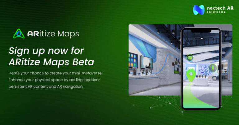 Nextech AR запускает бета-версию своего приложения «ARitize Maps» для пространственного картографирования и размещения объектов AR