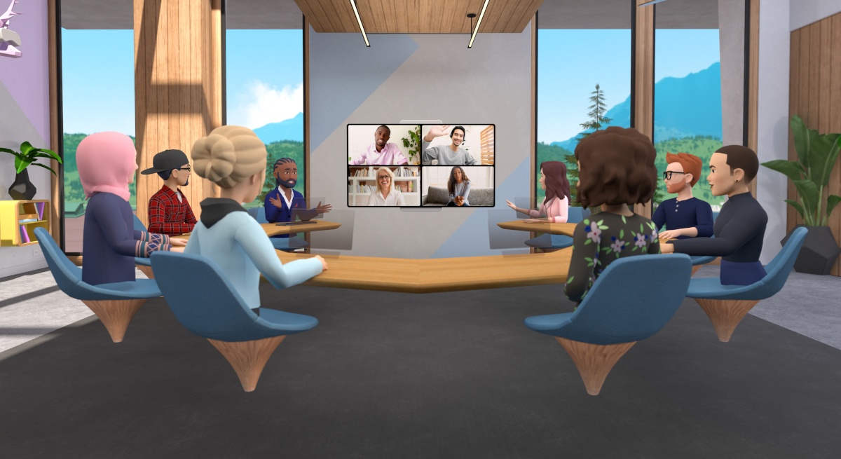 VR-коворкинг-приложение Horizon Workrooms позволяет работать на пляже
