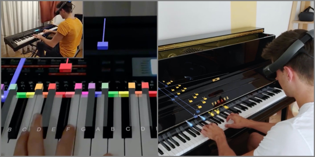 Приложение AR Piano для Quest не требует настоящего пианино