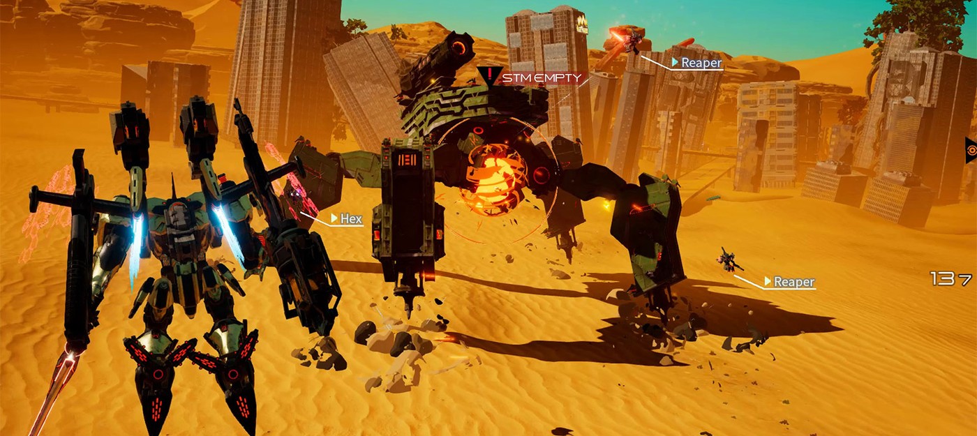 Daemon X Machina: смесь Elden Ring и Armored Core — трейлер показал мрачный геймплей будущего