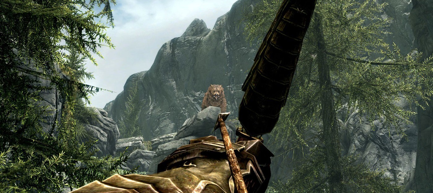 Игроки Skyrim нашли баг с цветом медведей спустя 14 лет после выхода игры
