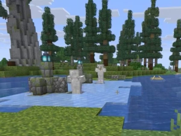Игрок Minecraft создал автоматический ледяной мост с помощью манекенов