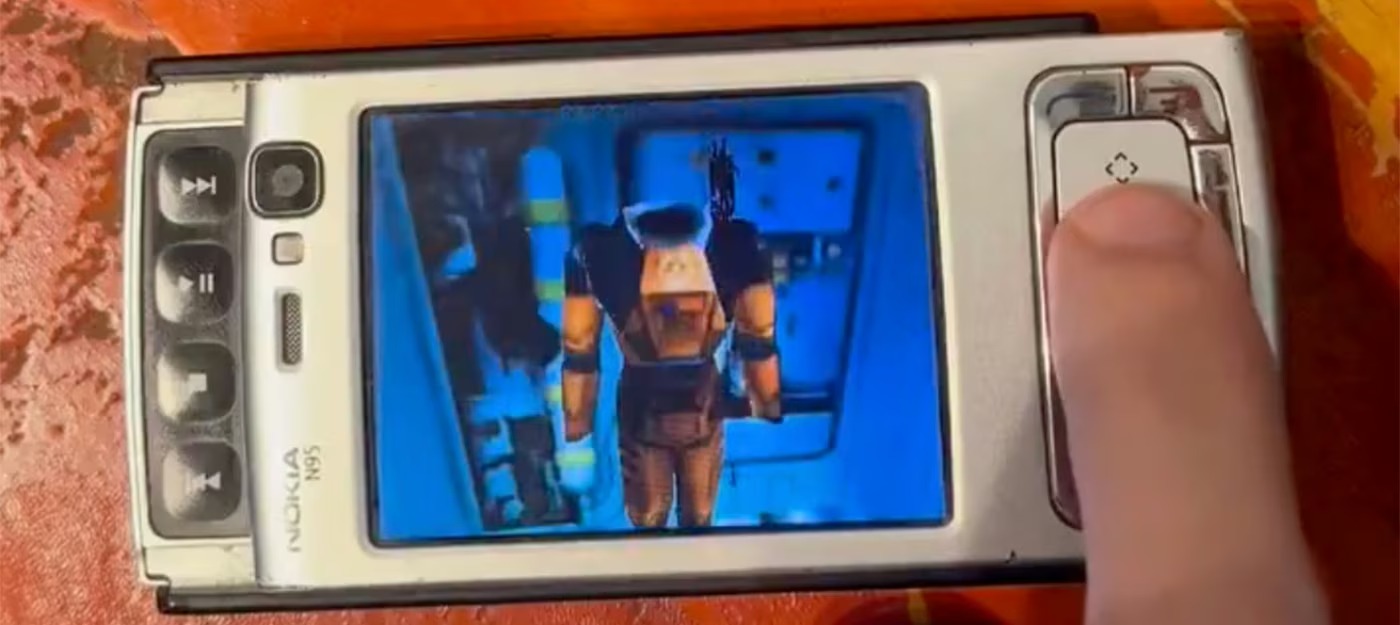 Энтузиаст запустил Half-Life на 19-летней Nokia N95 и добился стабильных 30 FPS