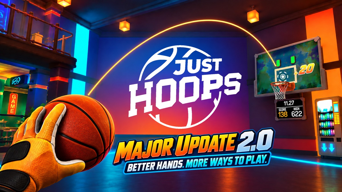 Just Hoops 2.0 добавила режимы стрельбы с отслеживанием рук, смешанную реальность для трюковых бросков и новые настройки доступности