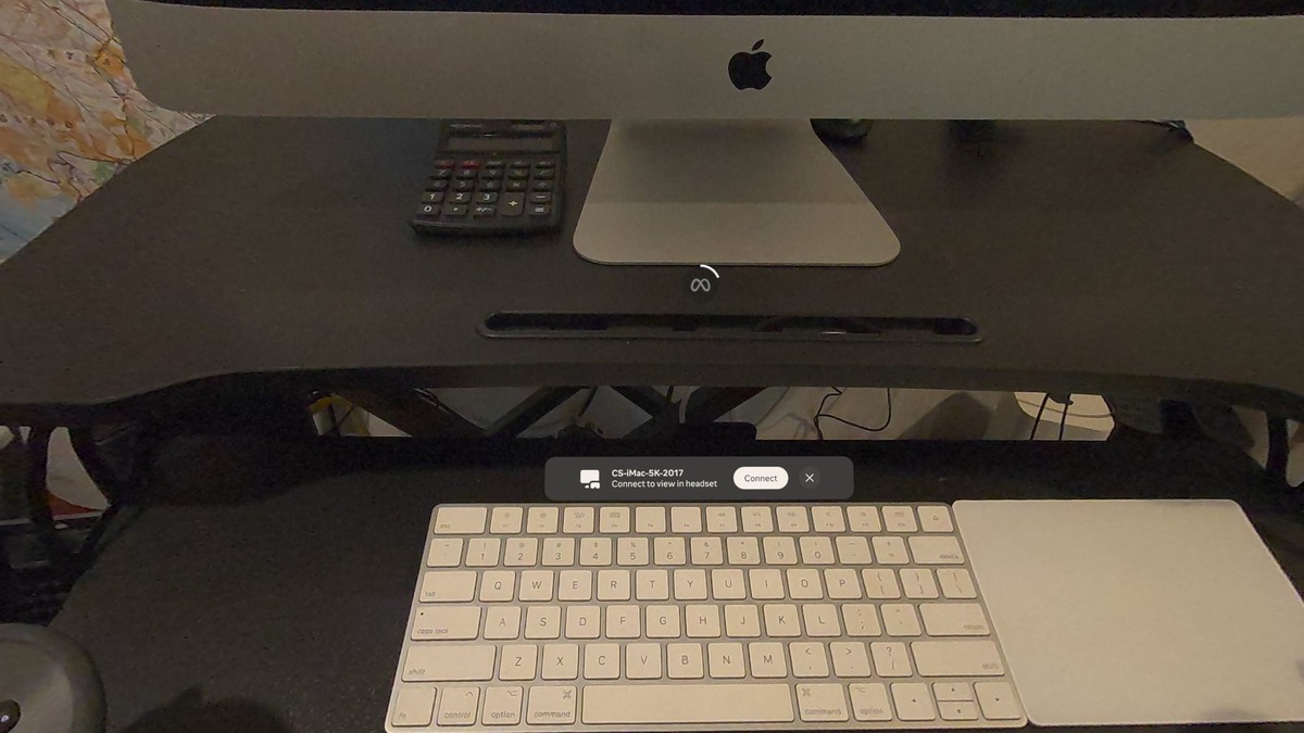 Fenêtre de connexion rapide de Virtual Display sur un iMac 5K 27 pouces de 2017 sous macOS Ventura