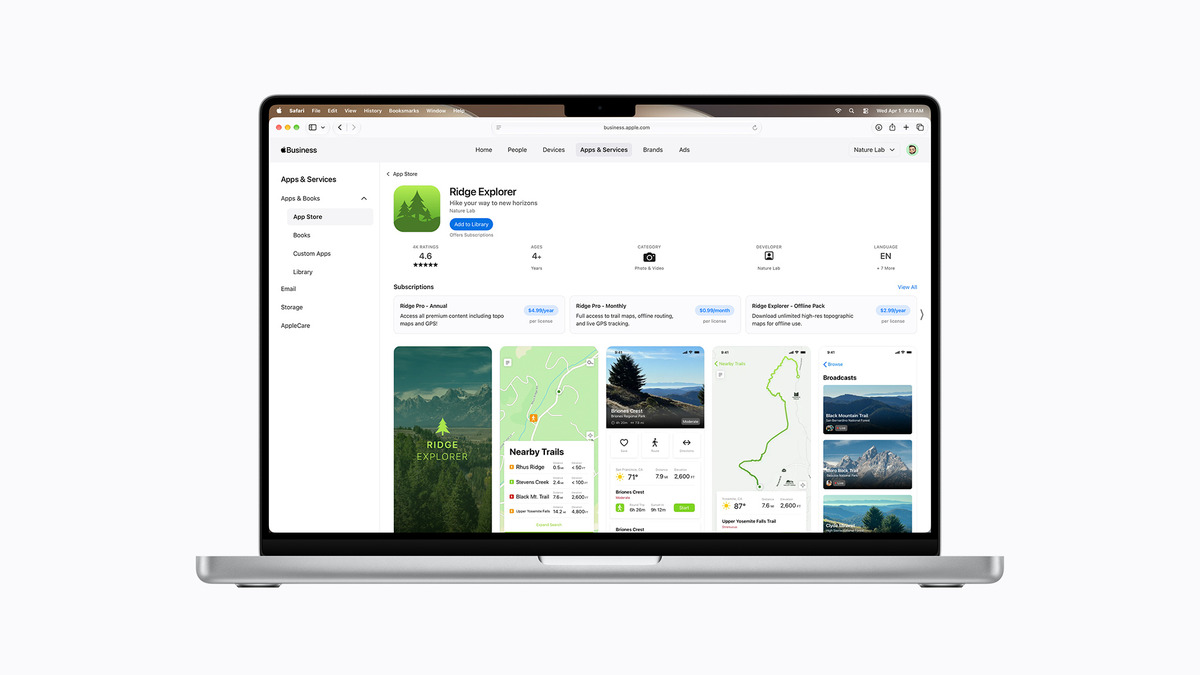 Apple позволяет организациям и школам покупать подписки оптом