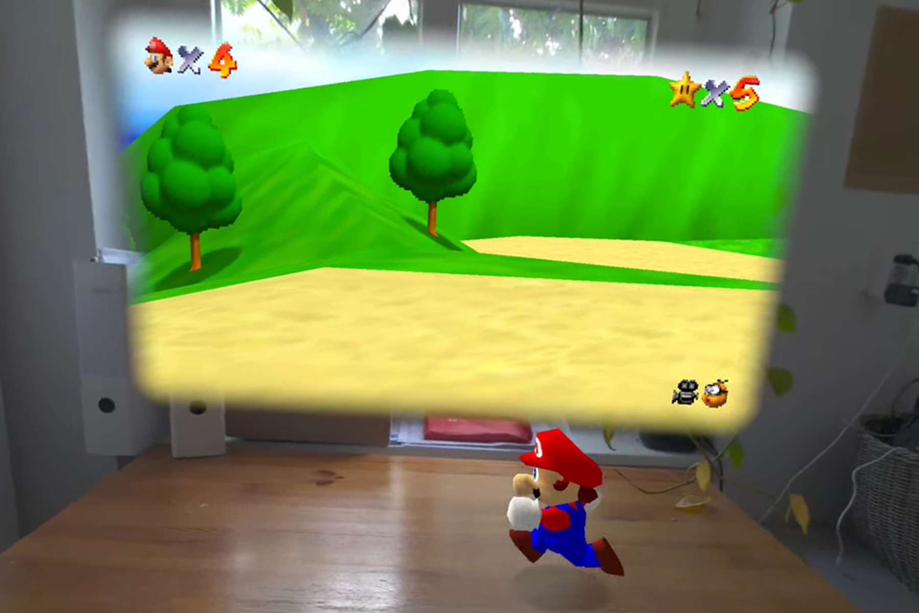 Мод Super Mario 64 для смешанной реальности на Pico: ИИ и настоящий стереоскопический рендеринг