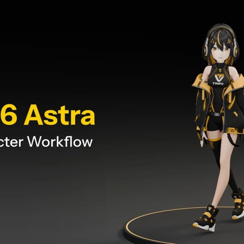Tripo P2.0 и рабочий процесс Astra: генерация и интеграция 3D-ассетов в Blender и Unity