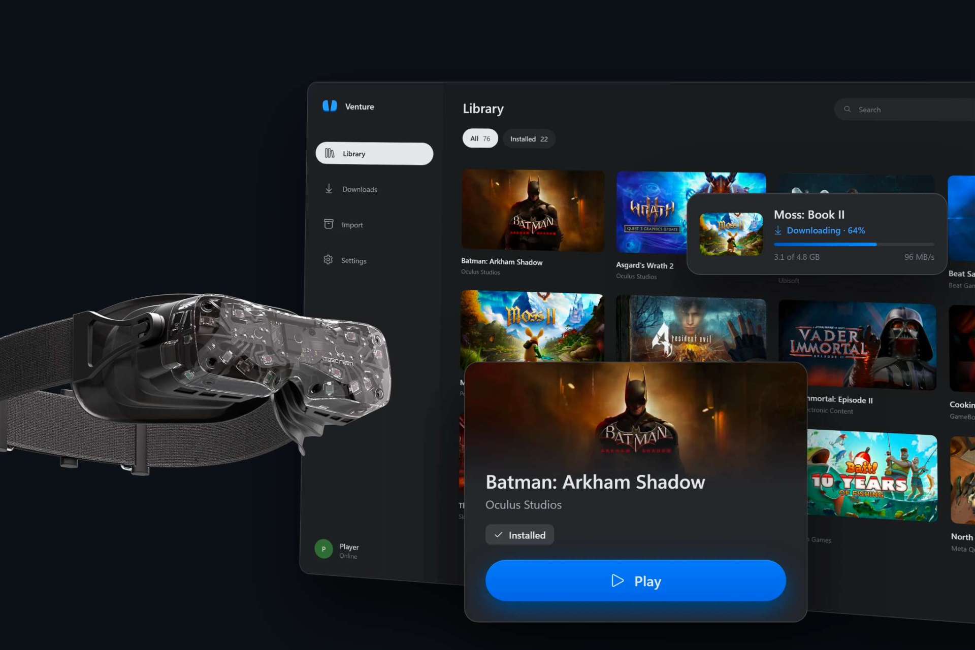 Эмулятор Venture позволяет запускать эксклюзивные VR-игры Quest на любом ПК-шлеме
