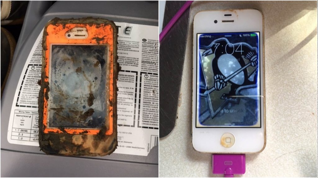 iPhone 4 "ожил", пролежавший на дне озера 18 месяцев