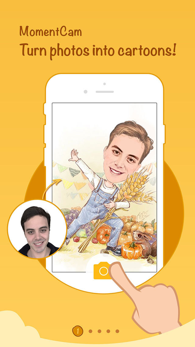 MomentCam Карикатуры и Стикеры