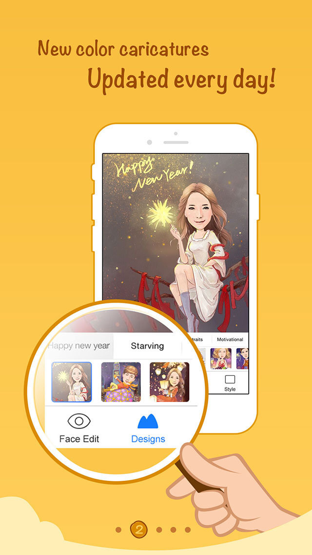 MomentCam Карикатуры и Стикеры