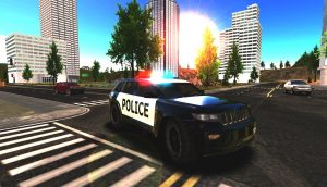 Crime City Police Car Driver
