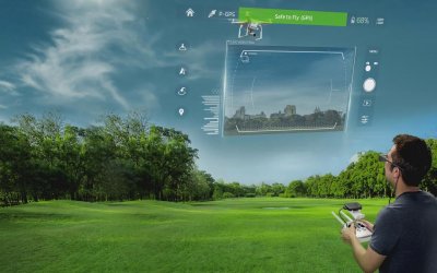 EPSON продемонстрирует систему AR очков MOVERIO для пилотирования дронов.