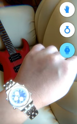 Технология дополненной реальности (AR) для интернет-магазина часов.