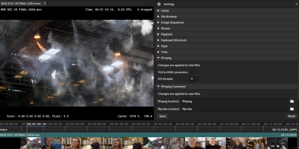Бесплатный просмотрщик VFX-изображений DJV 3.6 получил инструменты для ревью шотов